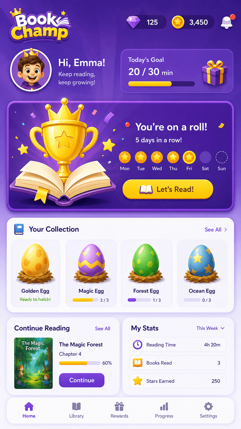 Book Champ app screen